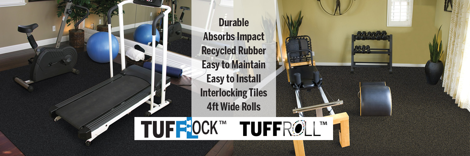 TuffLock TuffRoll Home gym flooring